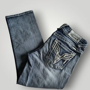 Vigoss Denim Capri The Chelsea Size 3/4 Length 23 Cropped Blue Denim Jeans